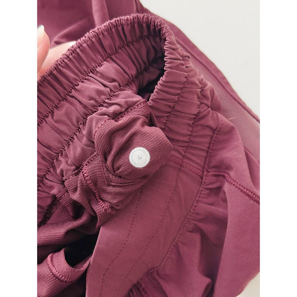 lululemon athletica Women's Maroon Athletic Shorts - Picture 4 of 6